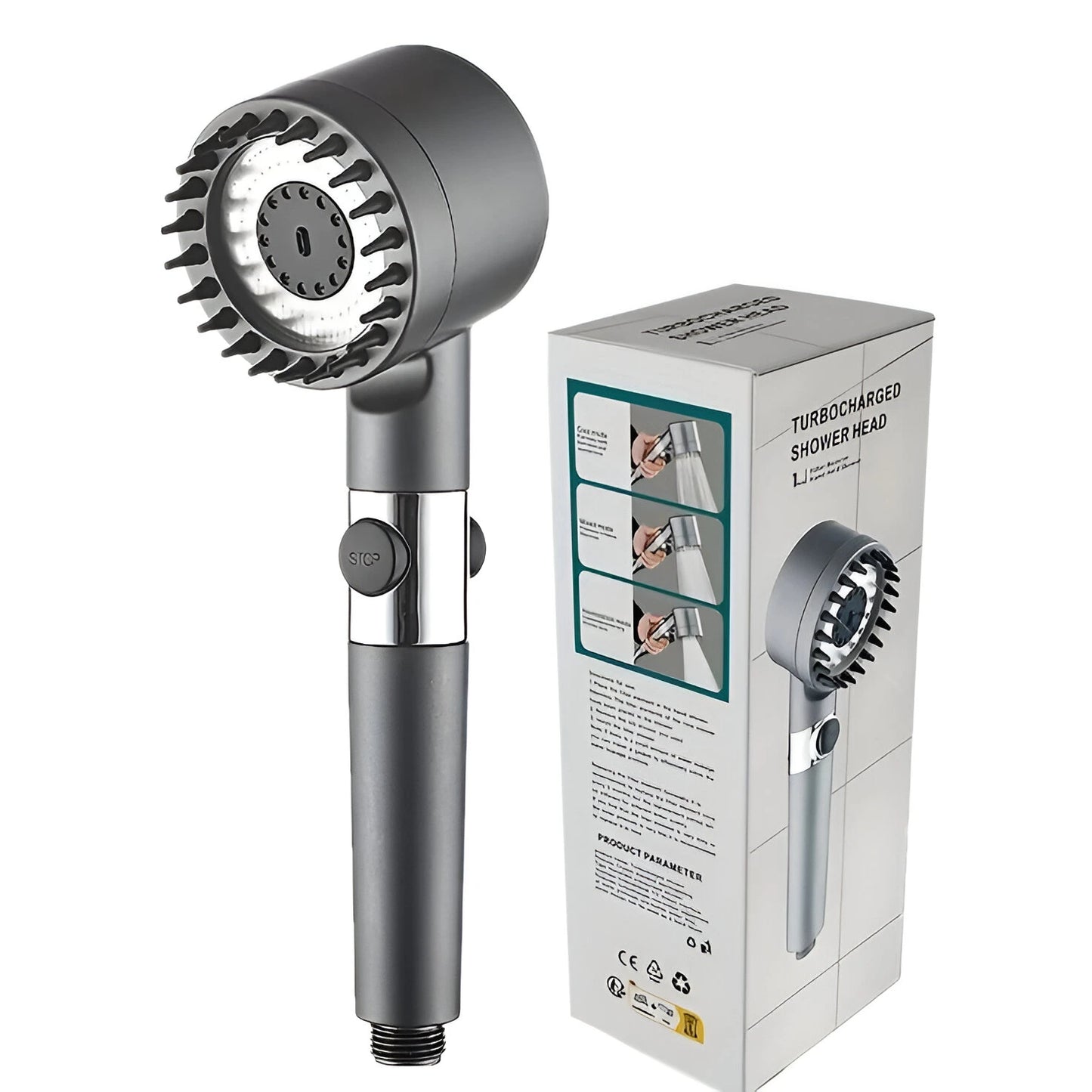 Turbo Shower Head | Pressure, Coverage, Water-Saving
